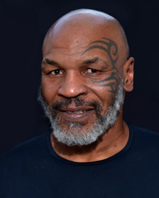 grey-bearded Mike Tyson