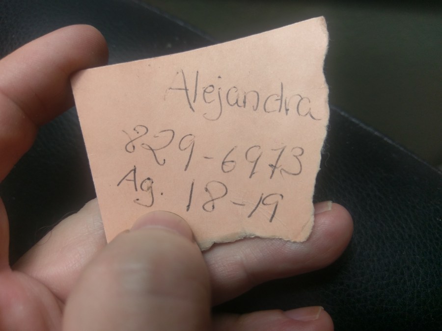 Alejandra's phone number