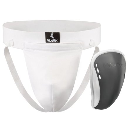 man's athletic supporter and cup