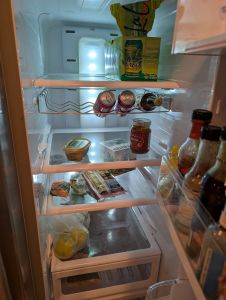 My somewhat empty fridge